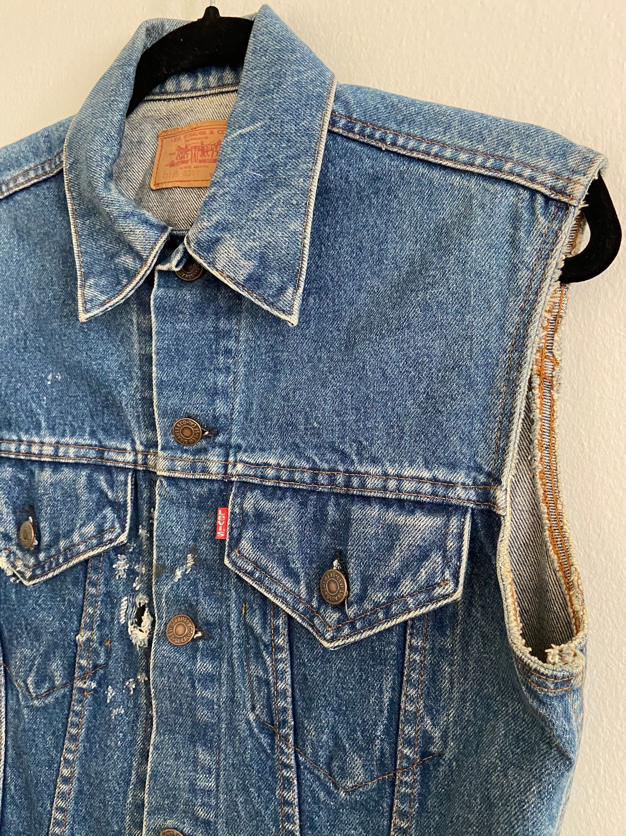 Levis jean jacket best sale vest