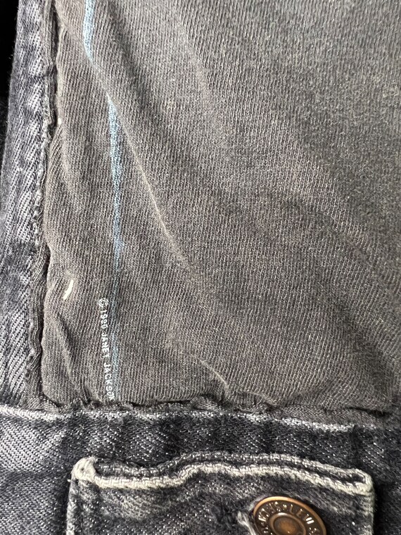 Vintage Black 4 Pocket Custom Levi's Jacket with … - image 4