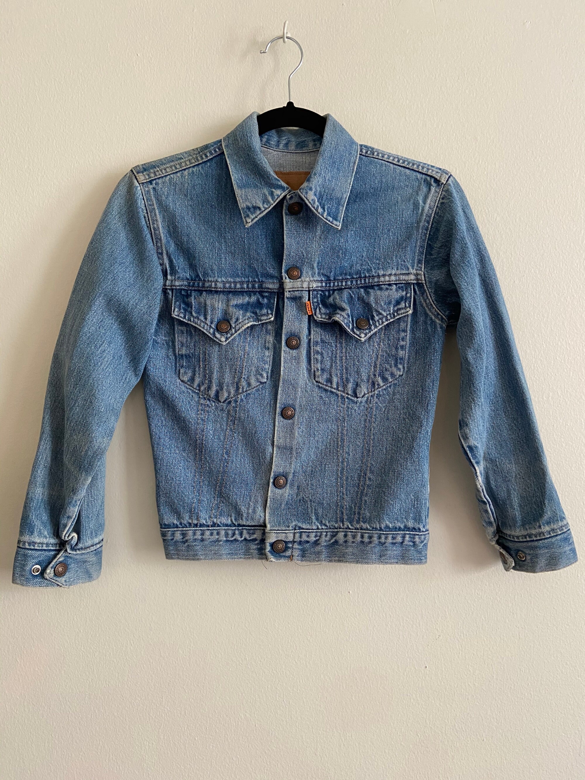 Vintage Levi's 705 Embroidered Chain Stitch Honda Patched