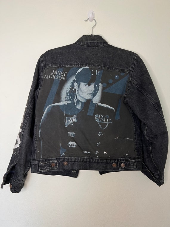 Vintage Black 4 Pocket Custom Levi's Jacket with … - image 1