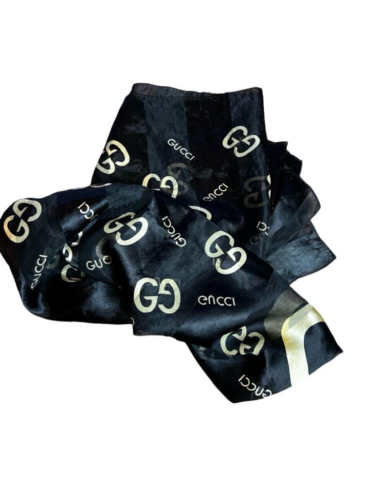 Large Gucci Scarf - Etsy Finland