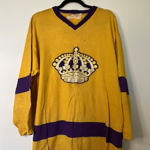 Vintage Los Angeles KINGS Sewn KOHO Rare Hockey Jersey Adult Size XXL Crown  Logo Official Licensed NhL Air-Knit Polyester Blank