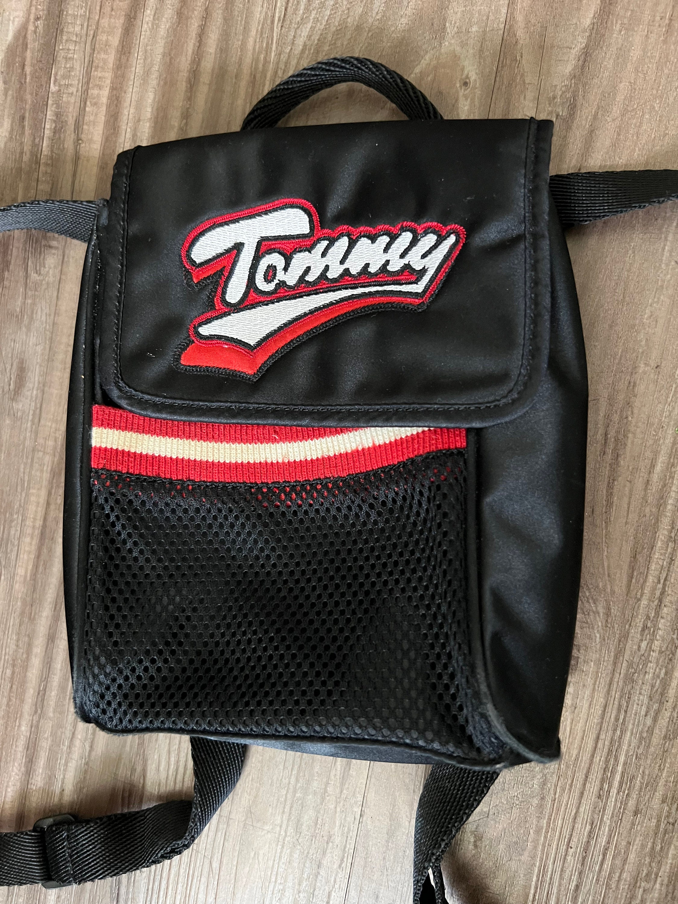 Rare Vintage Tommy Hilfiger Mini Black Backpack Purse Shoulder Bag Fashion Vintage Tommy Hilfiger Mini Satin Black Backpack - Etsy main image 2