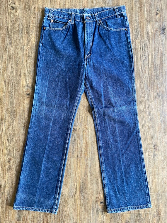 Vintage 517 Levi's Zipper Fly Bootcut Denim Jeans - Gem