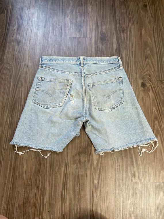 Vintage Levi's BIG E 501 Redlines Broken In Cut O… - image 6