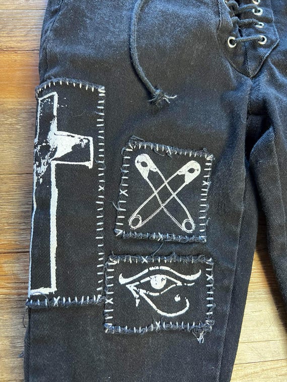 Dolls Kill Current Mood Goth Punk Patchwork Lace … - image 5