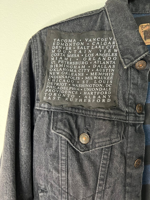 Vintage Black 4 Pocket Custom Levi's Jacket with … - image 10