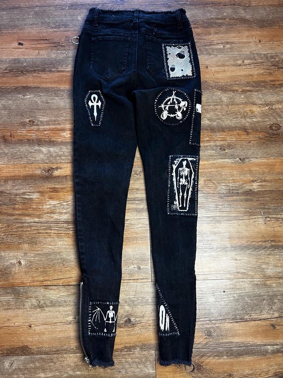 Dolls Kill Current Mood Goth Punk Patchwork Lace … - image 10