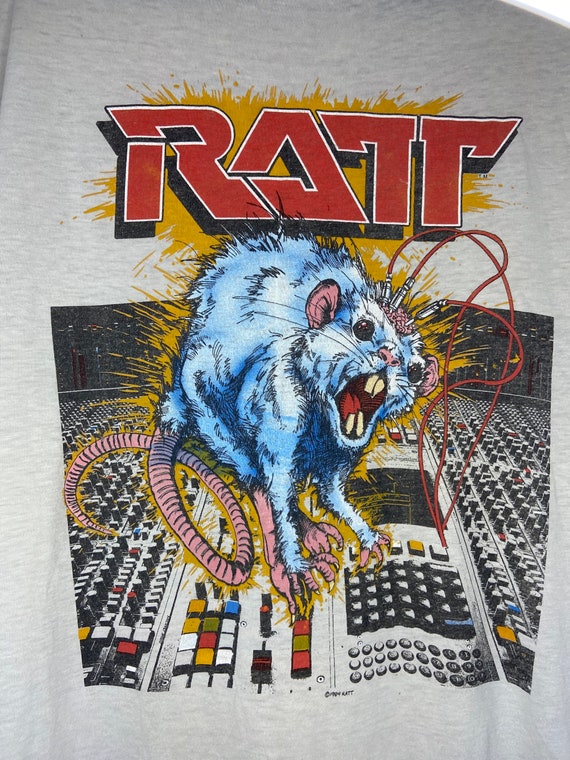 Vintage 1984 RATT Band Ratt 'N' Roll Tour Graphic… - image 2