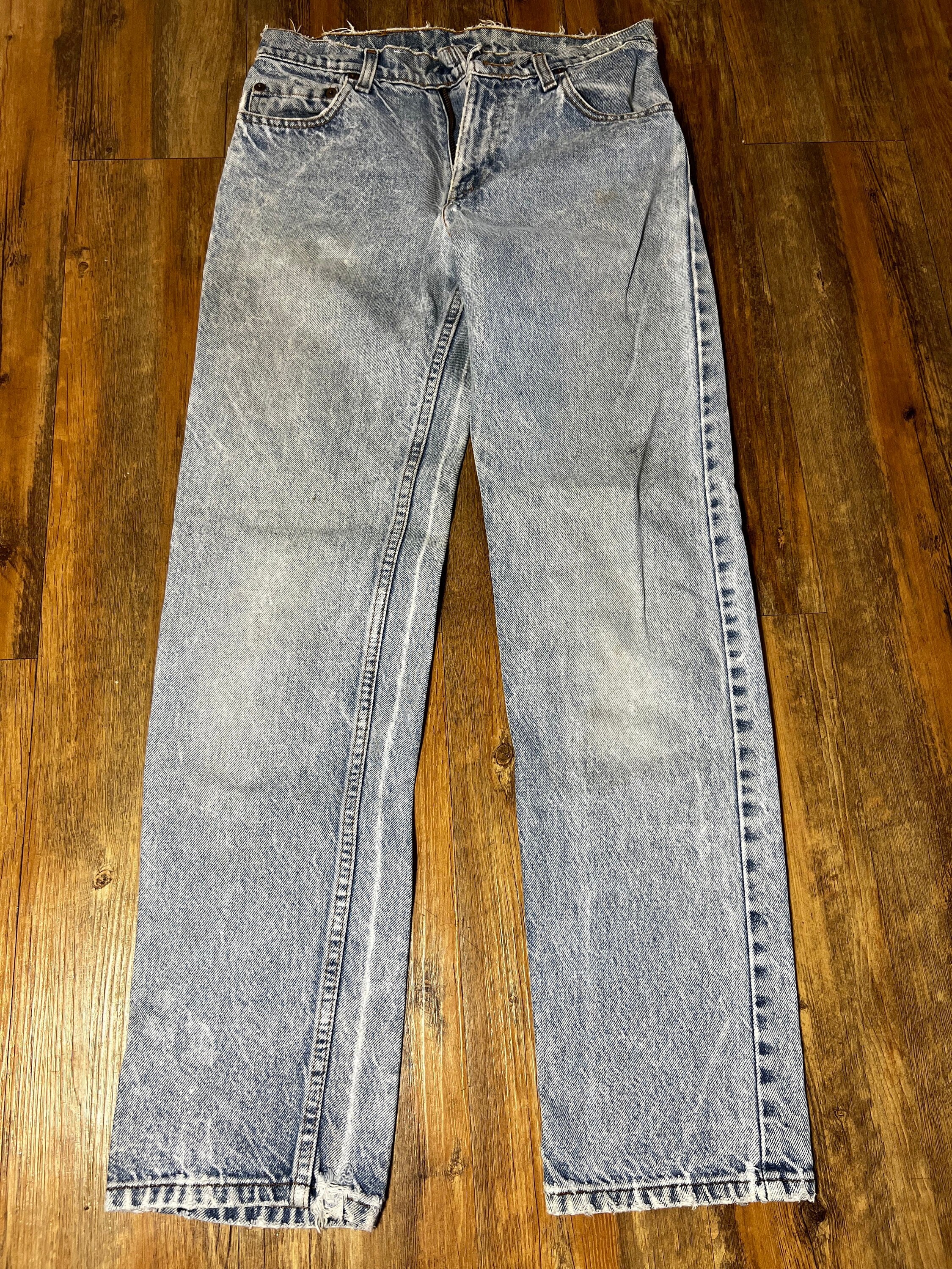 Vintage Levi's Denim Zipper Fly Blue Jeans - Etsy