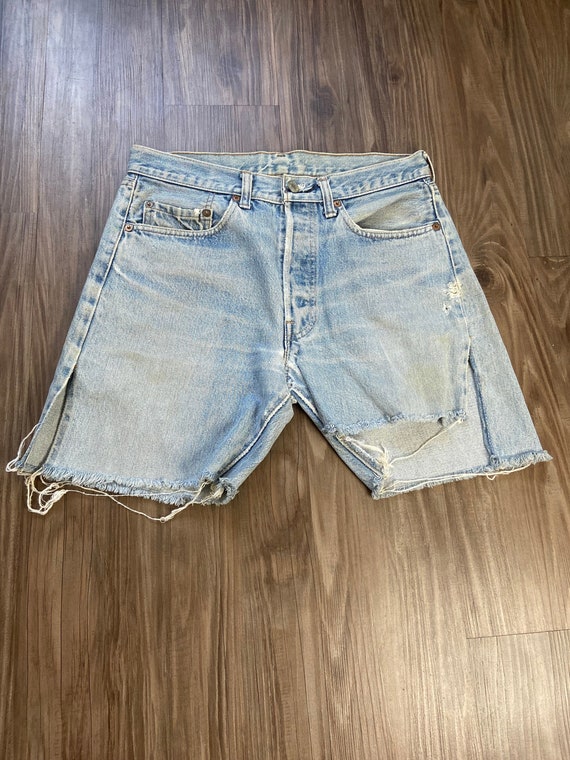 Vintage Levi's BIG E 501 Redlines Broken In Cut O… - image 1