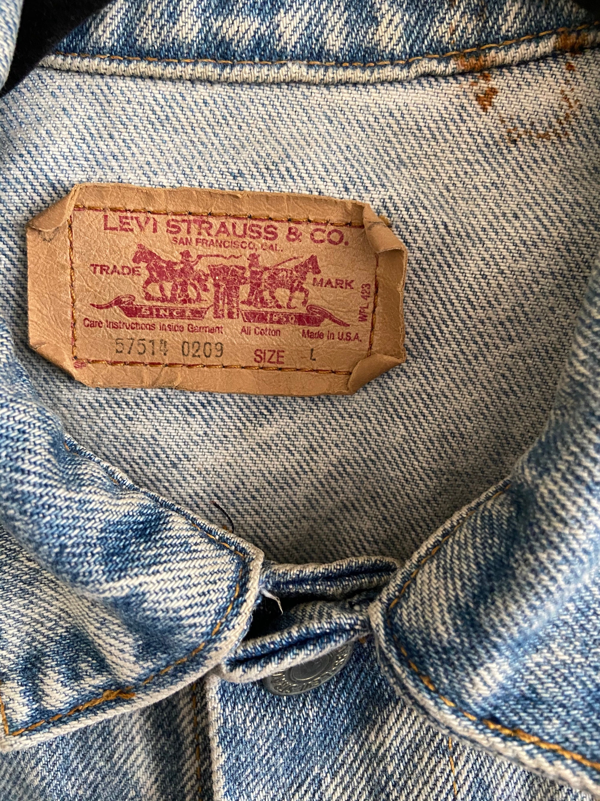 Vintage Levi's 4 Pocket Custom Stryper Patch Denim Jean Vintage Levi's 4 Pocket Custom Stryper Patch Denim Jean