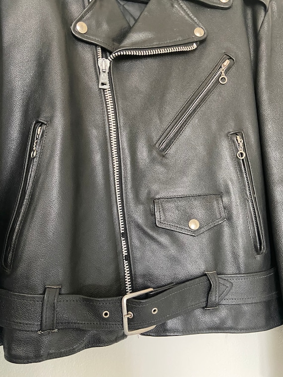 Vintage Excelled Classic Biker Leather Jacket - Etsy Canada Vintage Excelled Classic Biker Leather Jacket - Etsy Canada