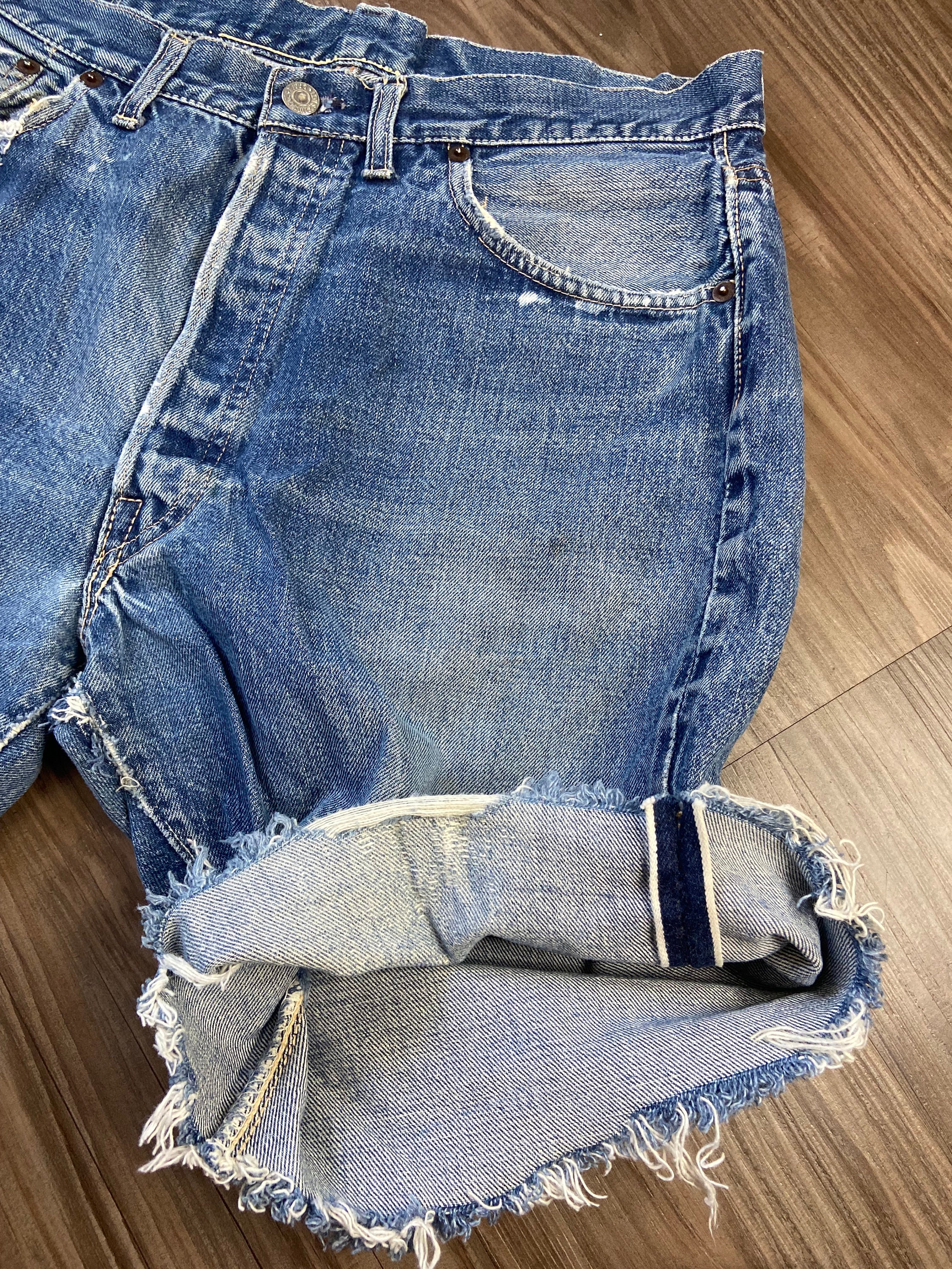 パンツ 60s VINTAGE LEVIS 501 BIG E DENIM CUTOFF Levis 501 XX Big E True Vintage 60s Redline Selvedge Denim