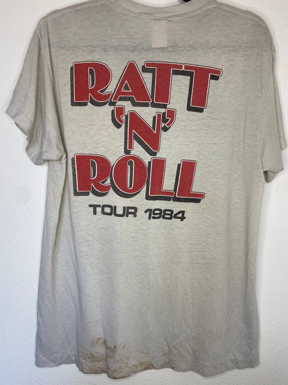 Vintage 1984 RATT Band Ratt 'N' Roll Tour Graphic… - image 6