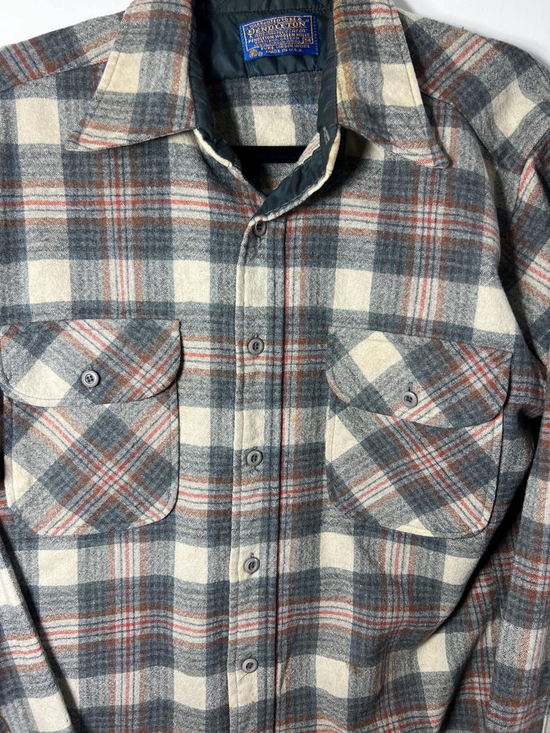 Vintage 1960's-1970's Pendleton Wool Board Shirt image 2
