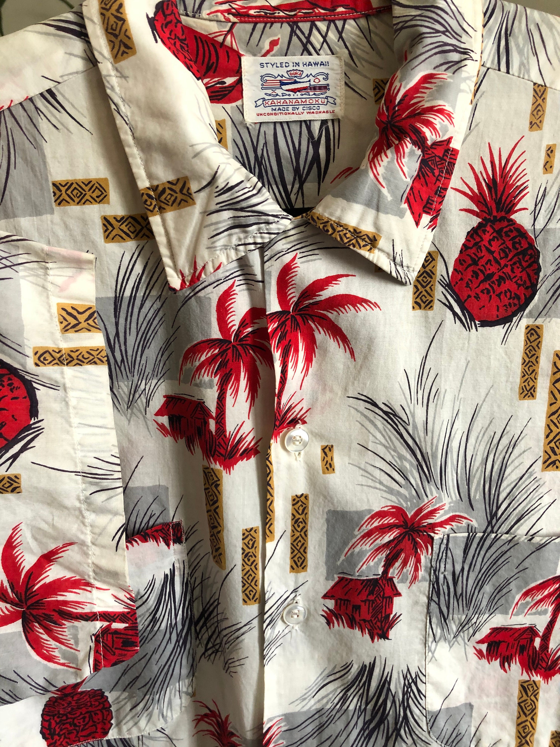 Vintage 1940's-1950's Duke Kahanamoku Hawaiian Pineapple Tiki Hut
