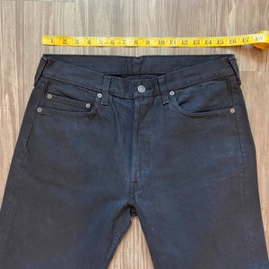 Vintage 501 Dark Black Levi's Denim Jeans image 6