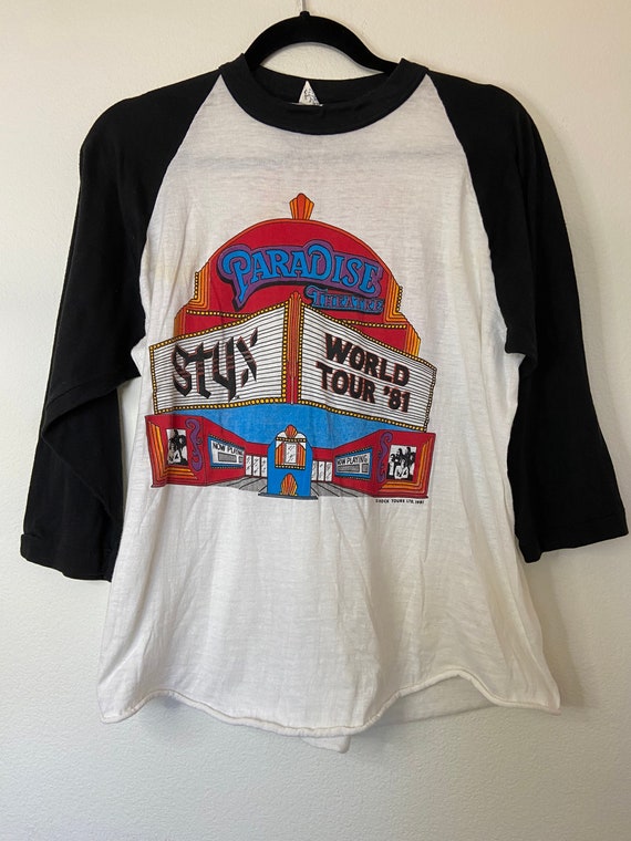 Vintage 1981 Styx Paradise Theartre World Tour Gra