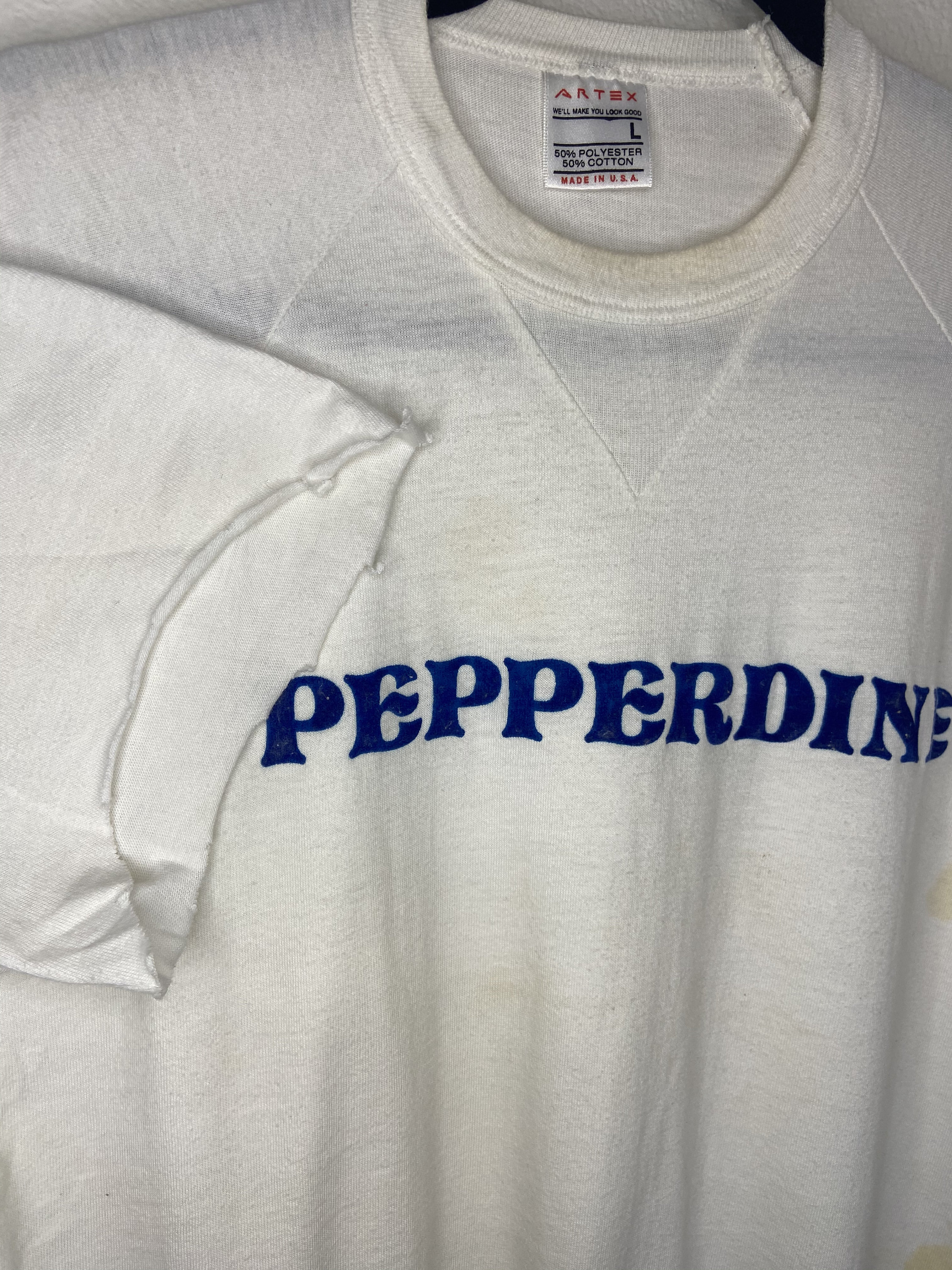 安い店舗 Champion PEPPERDINE大学 スウェット L リバースウィーブ 