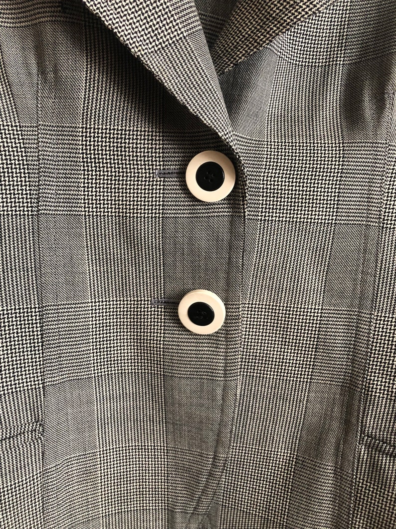 Vintage 1940's CHRISTIAN DIOR Plaid Suit Jacket W. Bakelite Buttons - Etsy