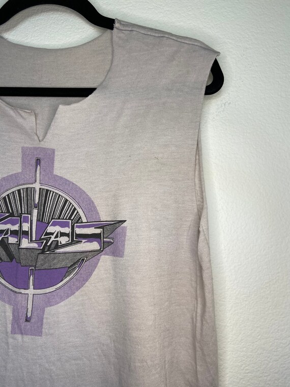 Rare Vintage 1980's Talas Band Logo Cut Off Sleeveles… Gem