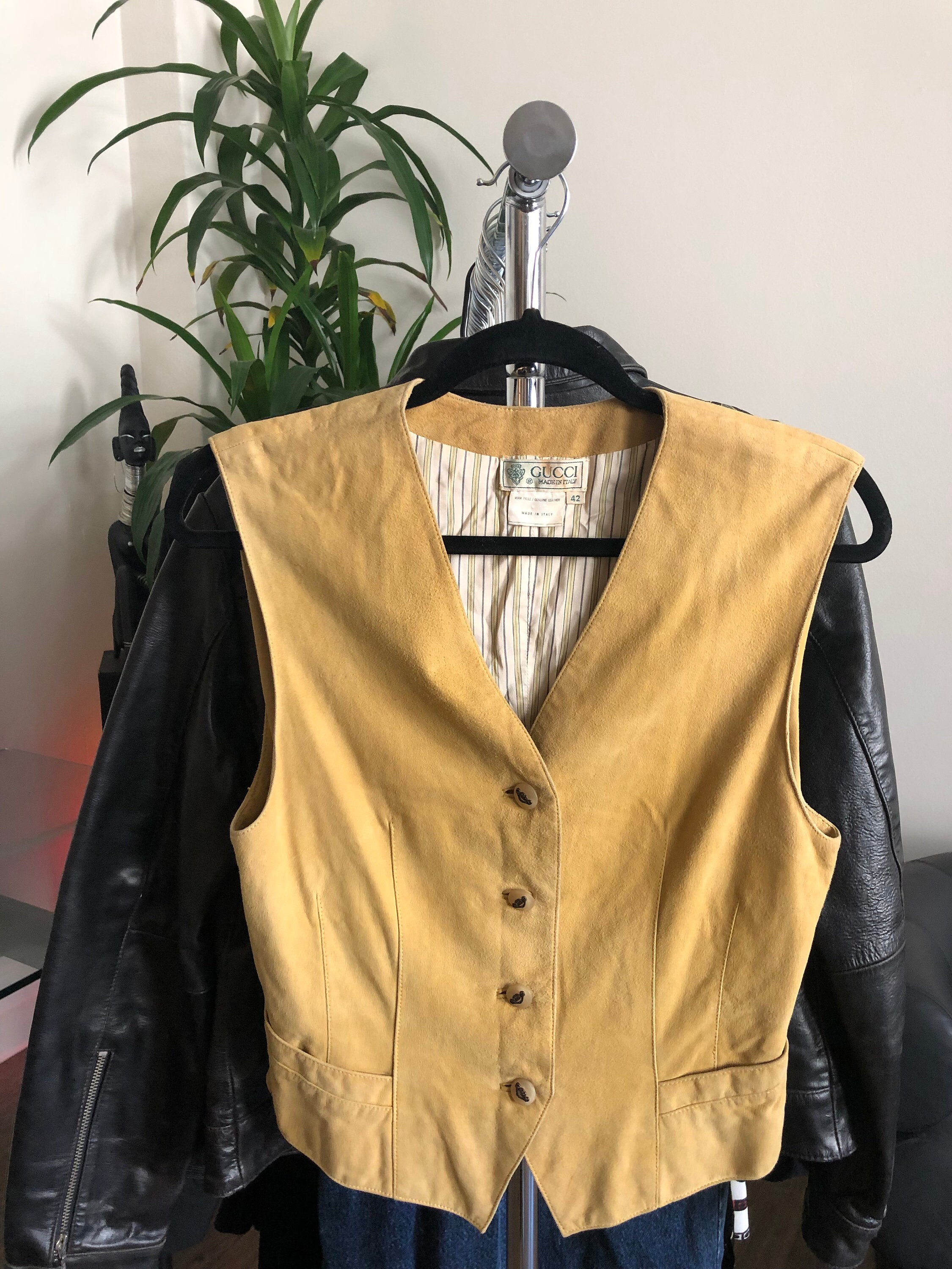【GUCCI】1970s Good Deformed Design Vest GUCCI 1970s Good Deformed Design Vest