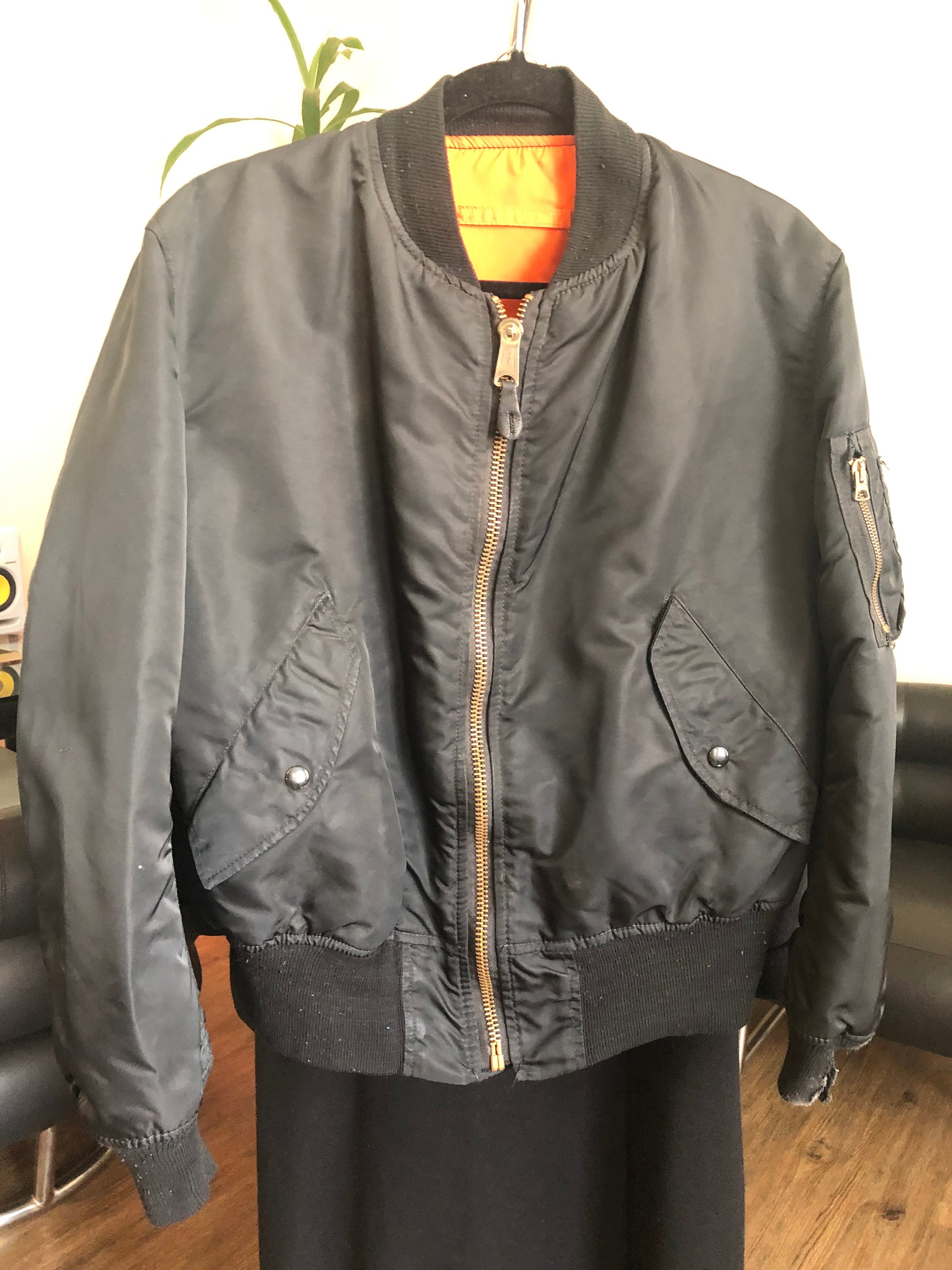 Vintage 80's-90's Alpha Bomber Jacket With 