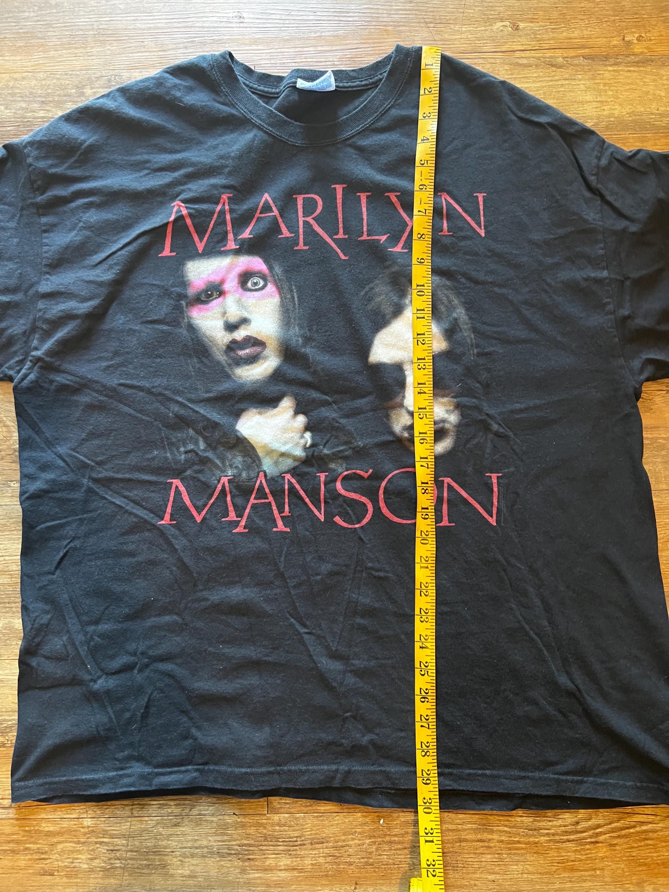 Vintage 2008 Marilyn Manson Graphic T-shirt - Etsy Israel