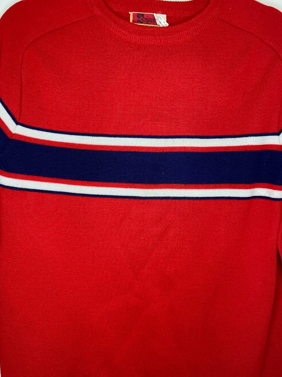 Vintage Baymart Hudson Bay Company Red White and Blue Pullover Knit Sweater Etsy Canada