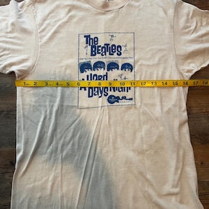 Vintage Single Stitch "Hard Days Night" Beatles Movie T-Shirt ('64) image 10