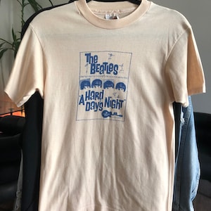 Vintage Single Stitch "Hard Days Night" Beatles Movie T-Shirt ('64) image 1