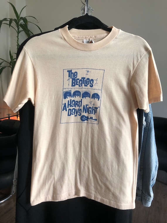 Vintage Single Stitch "Hard Days Night" Beatles Movie T-Shirt ('64)