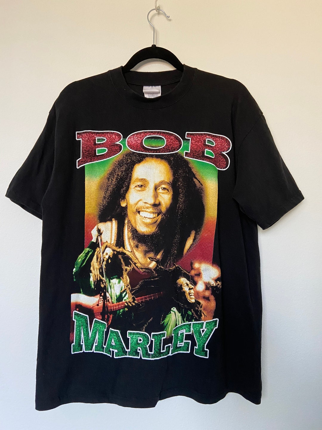 Vintage Bob Marley Rap Tee Style Graphic T-Shirt - Etsy 日本