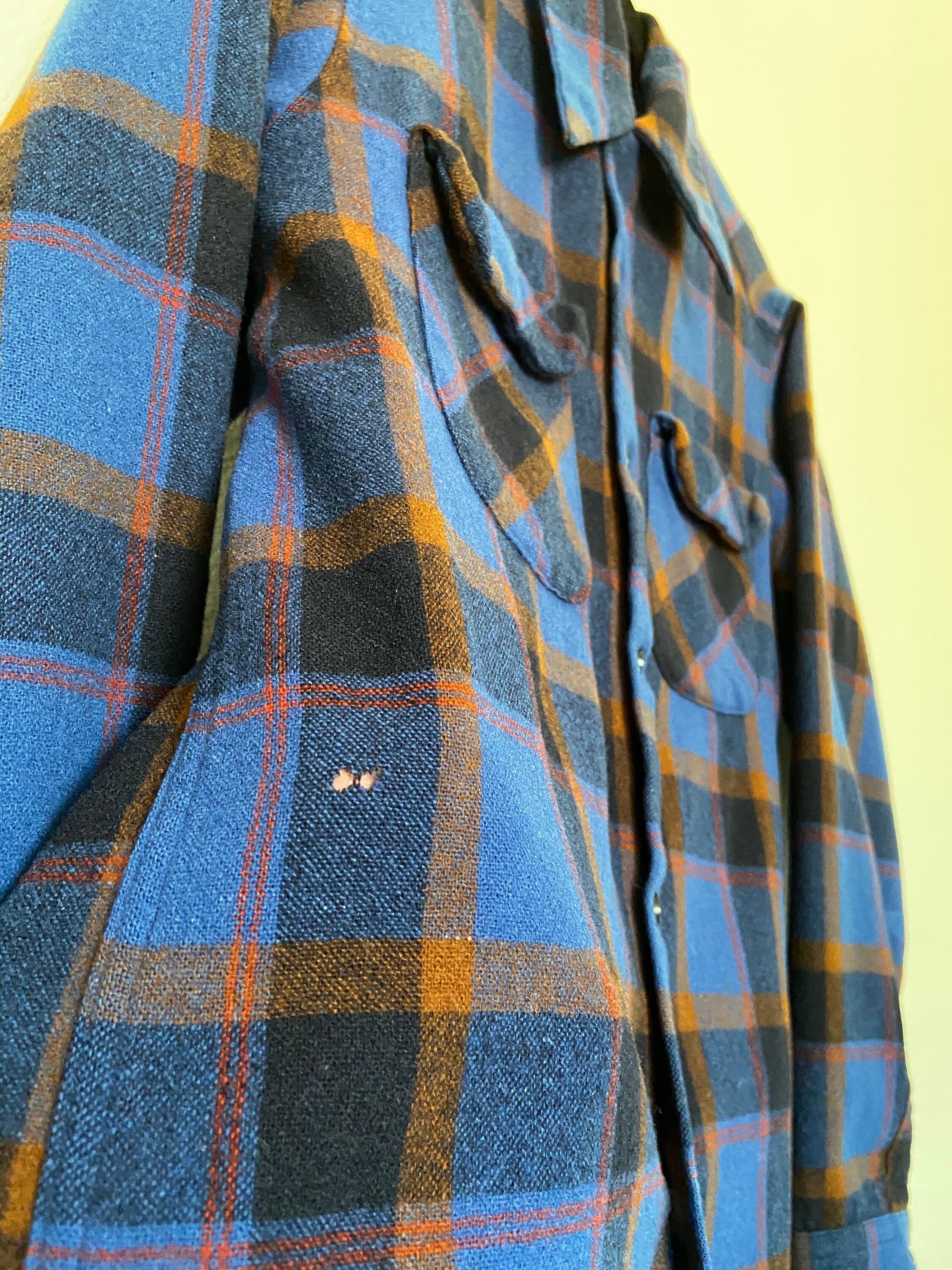 Chemise Homme Pendleton En Laine Flanelle – Motif Plaid – Taille S/M – Occasion Très Bon état