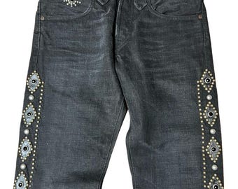 1990s Double RL Ralph Lauren RRL Selvedge Shuttle Woven Denim