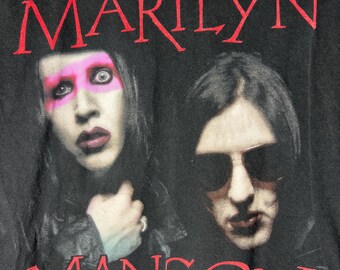 Vintage 2008 Marilyn Manson Graphic T-shirt - Etsy