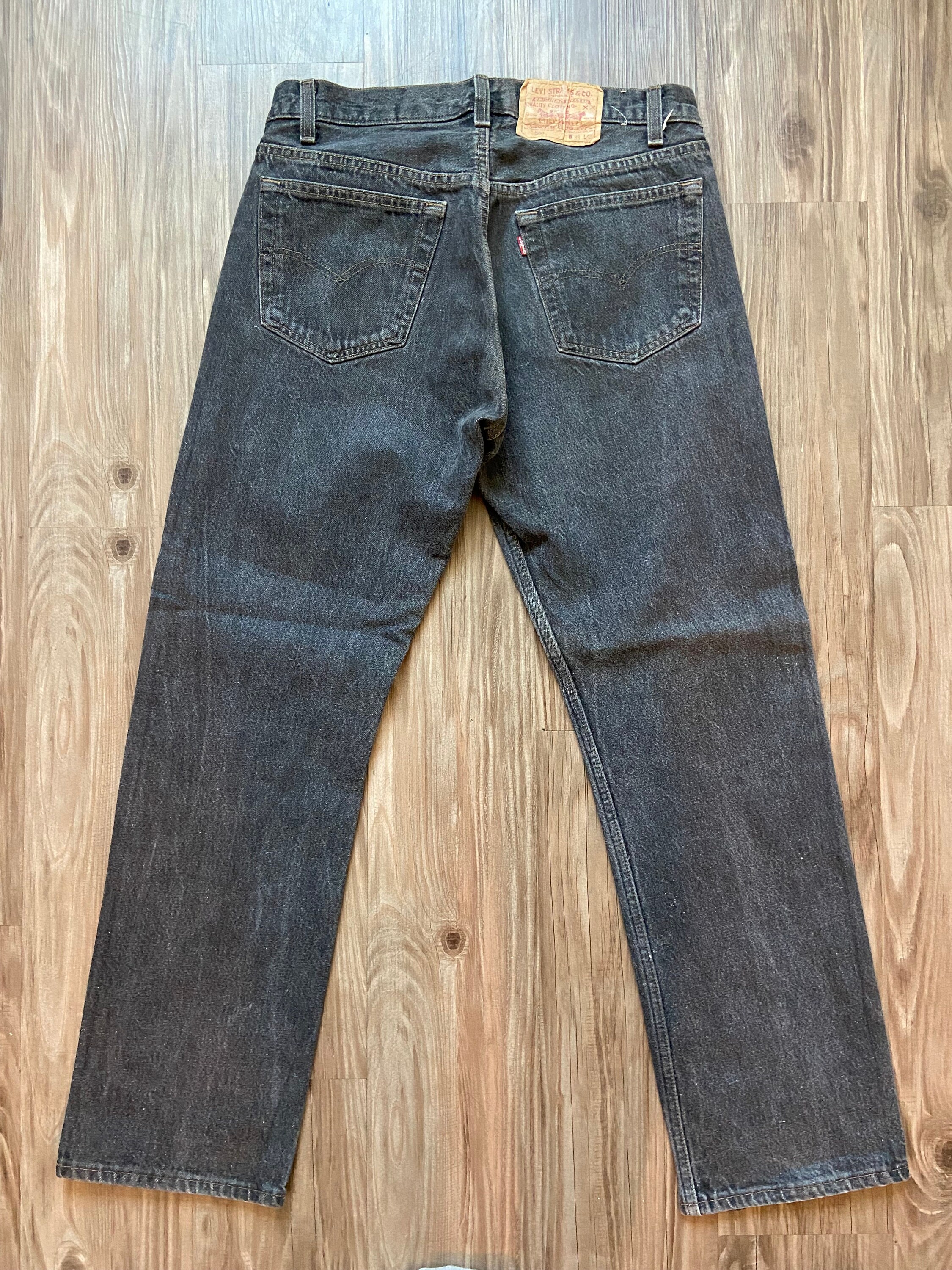 Vintage 501 Black Levi's Light Fade Denim Jeans - Etsy Vintage 501 Black Levi's Light Fade Denim Jeans - Etsy