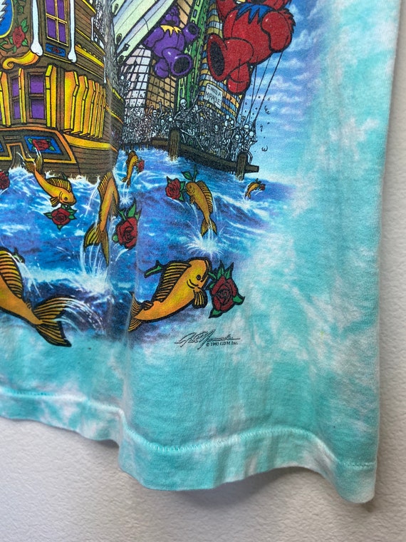 Vintage 1993 Liquid Blue Grateful Dead Ship of Fools Tie Dye ...