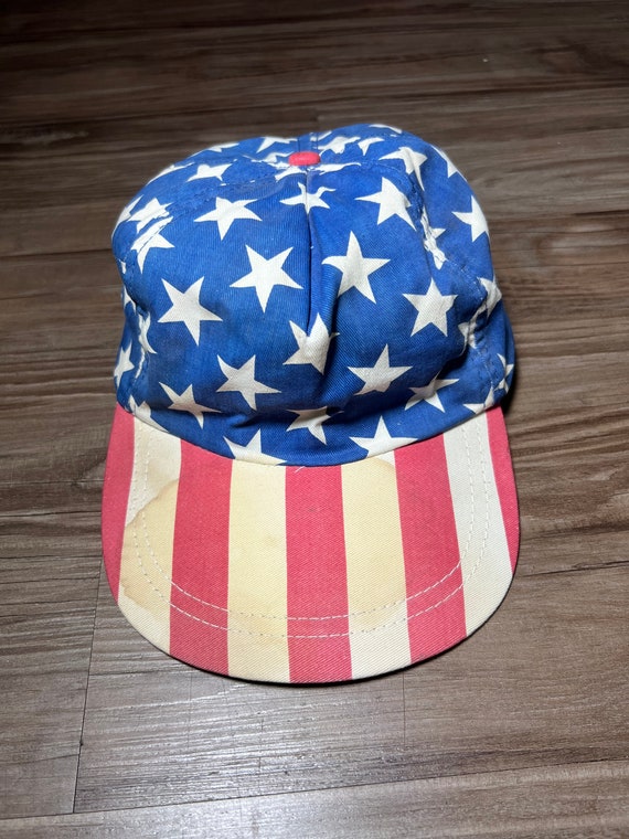 Vintage American Flag Snapback Baseball Cap