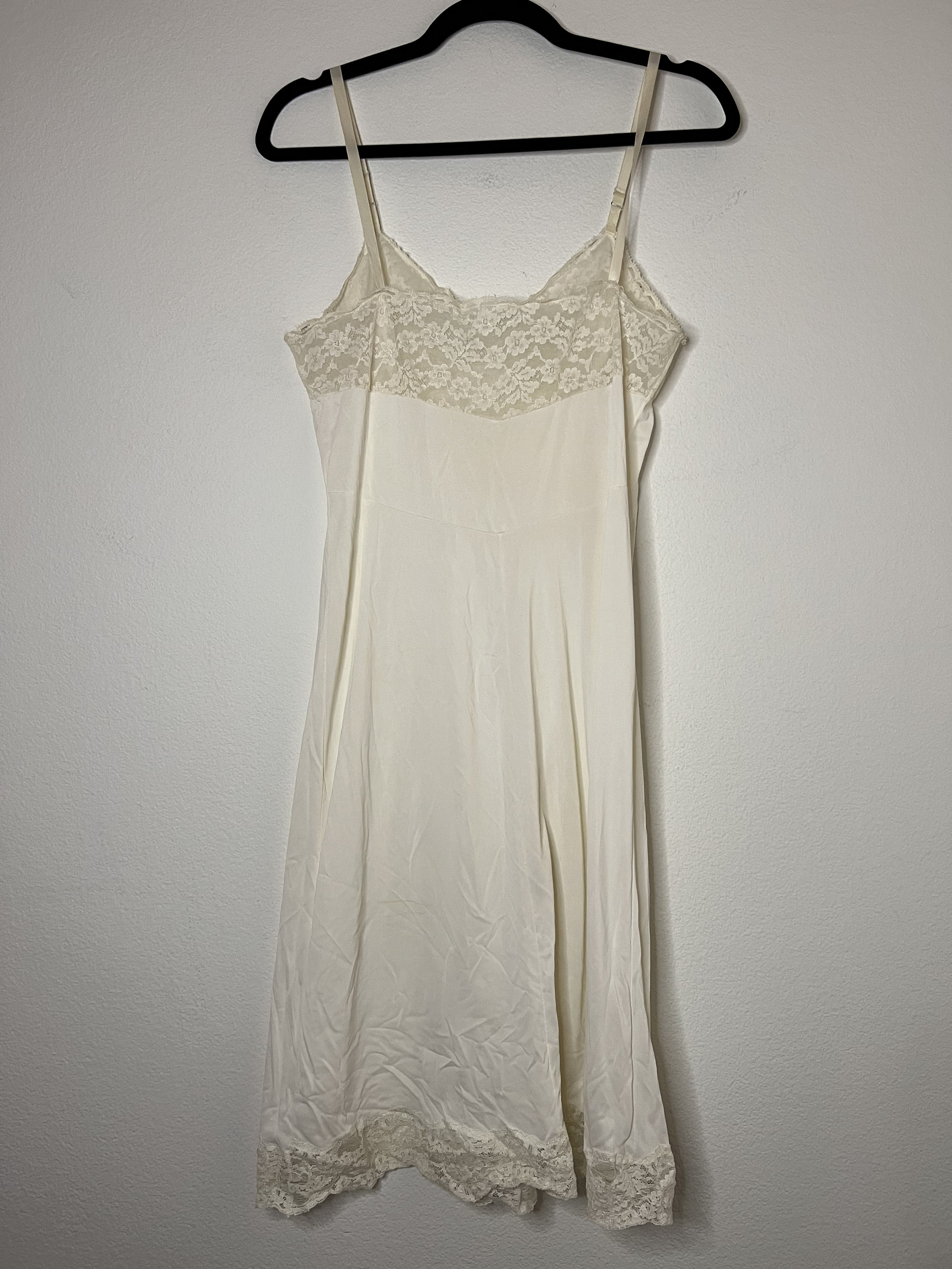 Vintage 1950's-1960's Cream White Lingerie Dress Slip - Etsy