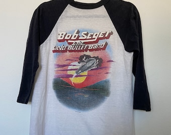 Vintage 1983 Bob Seger & The Silver Bullet Band "The Distance Tour" Baseball Style Ragland