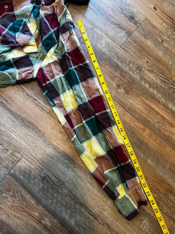 40s50s FRUIT OF THE LOOM コットンチェックシャツ Vintage 1940's Fruit of the Loom Sportswear Colorful Checker