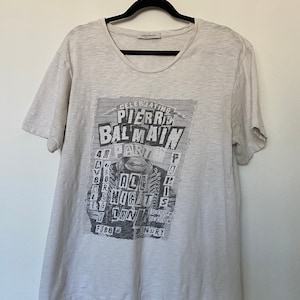 Pierre Balmain Paris Party &quot;All Night Long&quot; Graphic T-Shirt