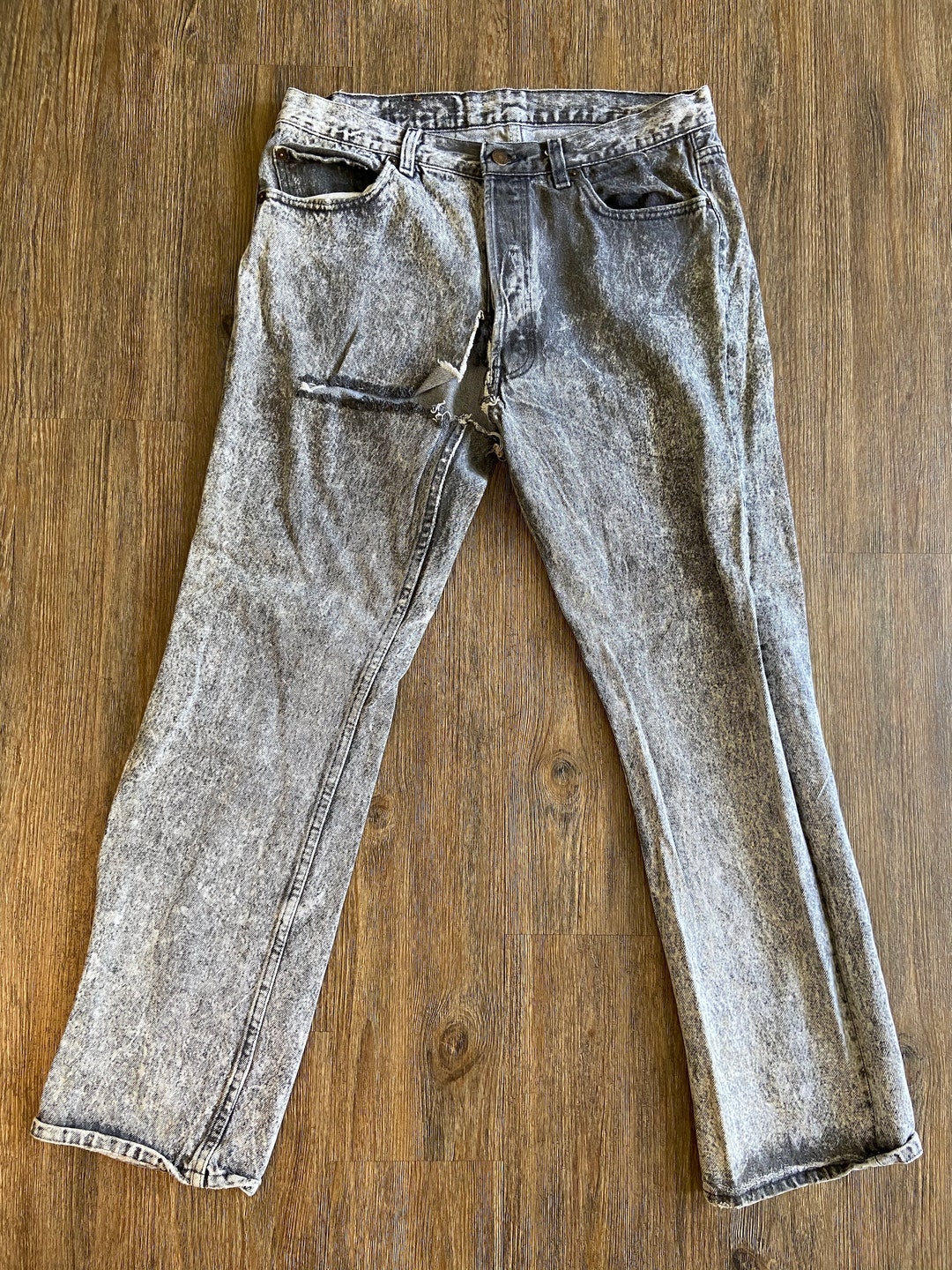 Vintage 501 Levi's Denim Jeans W. Ripped Crotch - Etsy