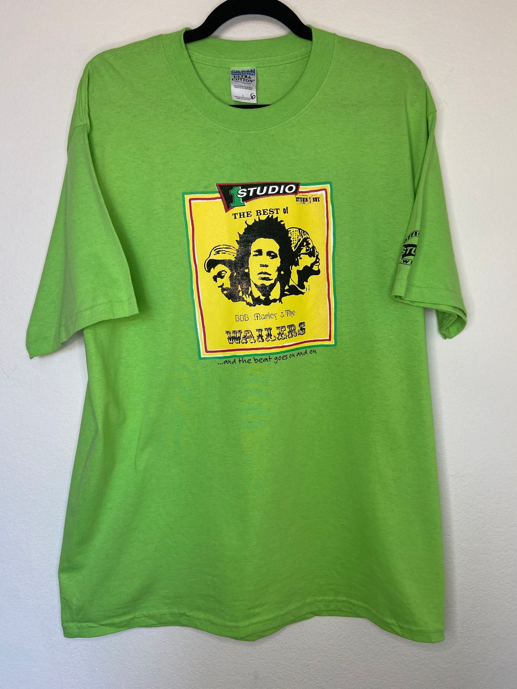 Vintage Bob Marley & the Wailers Graphic T-shirt (size Large) - Etsy