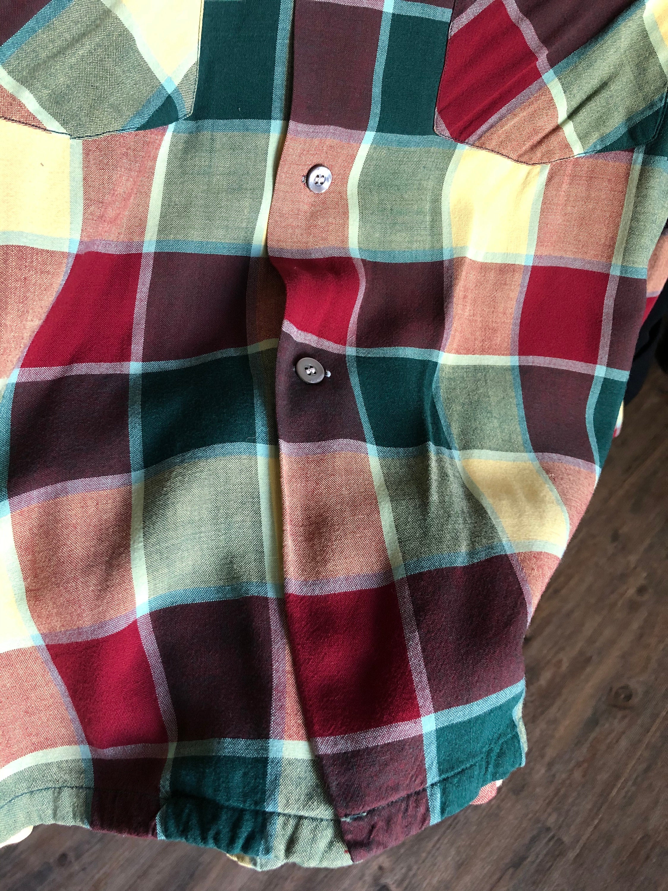 ★XTONZ★ XTS029 HAB WASHING VINTAGE CHECK SHIRT RED 1H18198PINZONRedCheck_1.jpg?v=