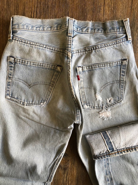 Vintage 501 Redline Levi's High Waisted Distressed