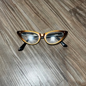 RARE Vintage 1960's Safilo Fedra Italy Eyeglasses, Cat Eye