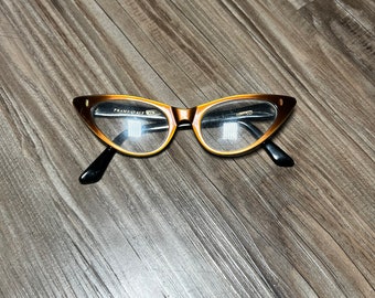 SELTENE Vintage 1950-1960 Safilo Italienische Katzenaugen-Brillenrahmen